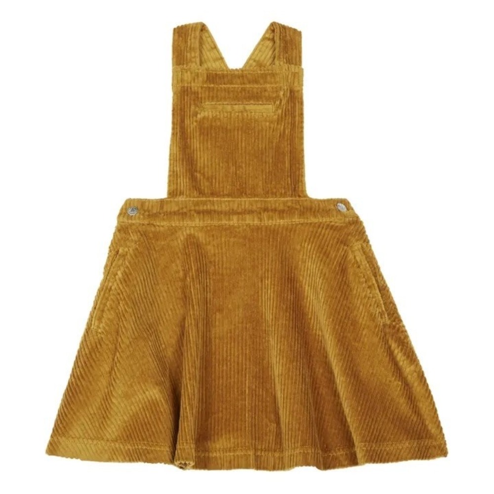 PETIT BATEAU Lithuanian‎ Velvet Dungaree Dress. French Corduroy Dress. Girls 12